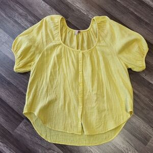 Pilcro Sunny Yellow Blouse
